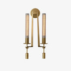 Ceshaisra French Classicism Plug-in Brass Glass Wall Lamp - Neutralighting