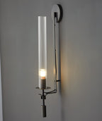 Lustra Applique Murale Laiton Minimaliste Verre Cannelé - Neutralighting