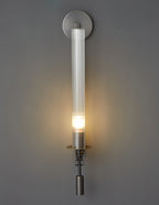 Lustra Applique Murale Laiton Minimaliste Verre Cannelé - Neutralighting