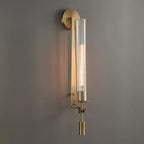 Lustra Applique Murale Laiton Minimaliste Verre Cannelé - Neutralighting