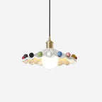 Pixen Suspension Avec Abat-Jour Céramique Ondulé - Neutralighting
