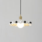 Pixen Suspension Avec Abat-Jour Céramique Ondulé - Neutralighting