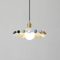 Pixen Suspension Avec Abat-Jour Céramique Ondulé - Neutralighting