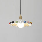 Pixen Suspension Avec Abat-Jour Céramique Ondulé - Neutralighting