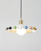 Pixen Suspension Avec Abat-Jour Céramique Ondulé - Neutralighting