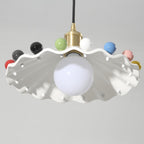 Pixen Suspension Avec Abat-Jour Céramique Ondulé - Neutralighting