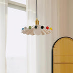 Pixen Suspension Avec Abat-Jour Céramique Ondulé - Neutralighting