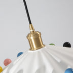 Pixen Suspension Avec Abat-Jour Céramique Ondulé - Neutralighting