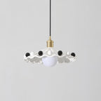 Pixen Suspension Avec Abat-Jour Céramique Ondulé - Neutralighting
