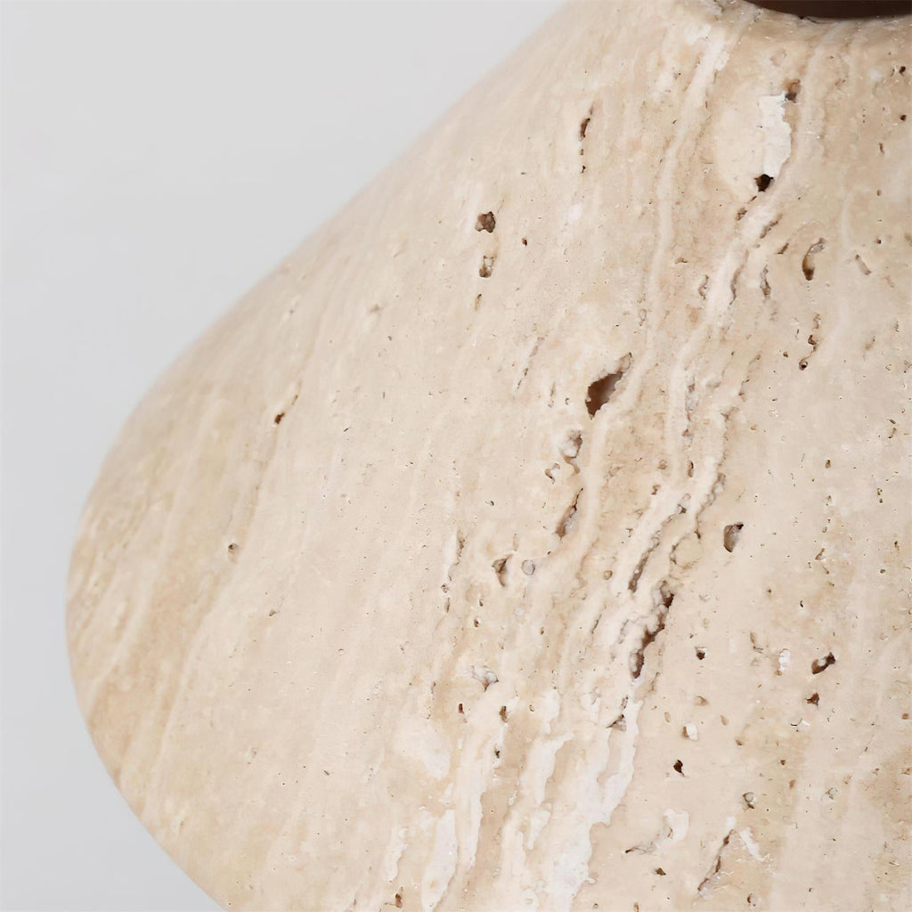 Ritta Suspension Travertin Forme Chapeau - Neutralighting