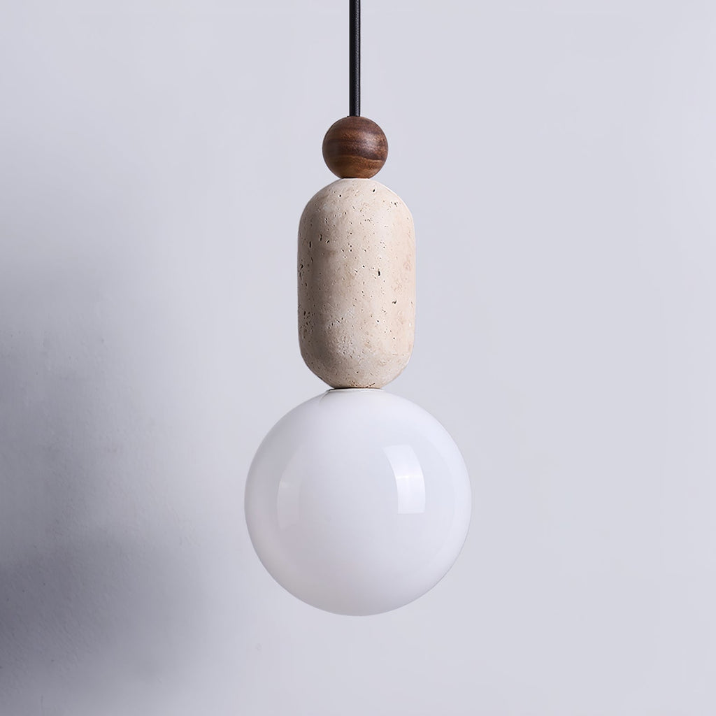 Vaarnii Suspension Minimaliste en Travertin - Neutralighting