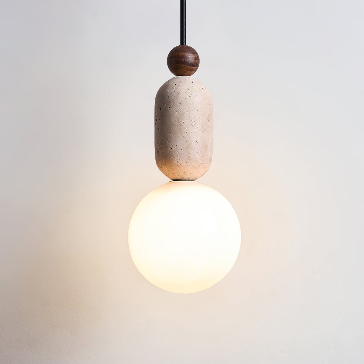 Vaarnii Suspension Minimaliste en Travertin - Neutralighting