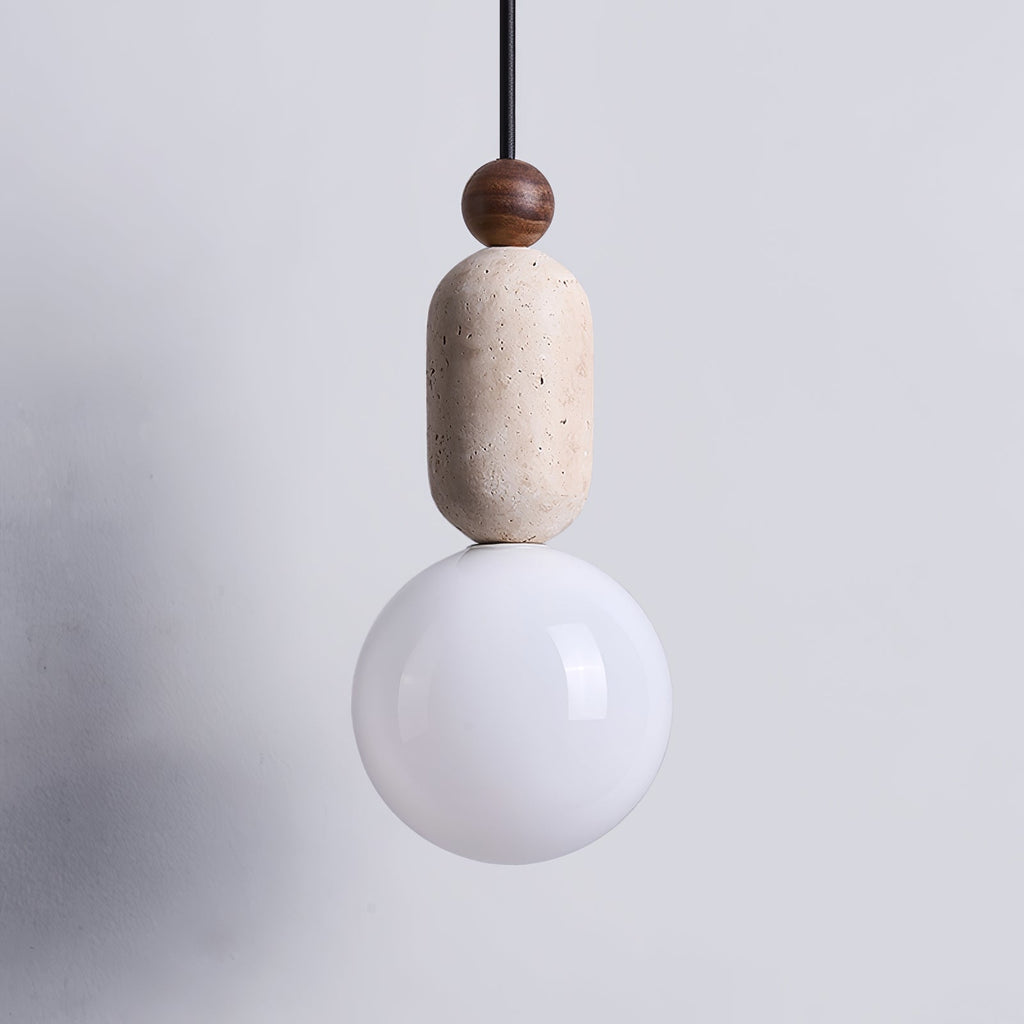 Vaarnii Suspension Minimaliste en Travertin - Neutralighting