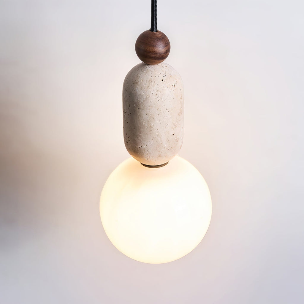 Vaarnii Suspension Minimaliste en Travertin - Neutralighting