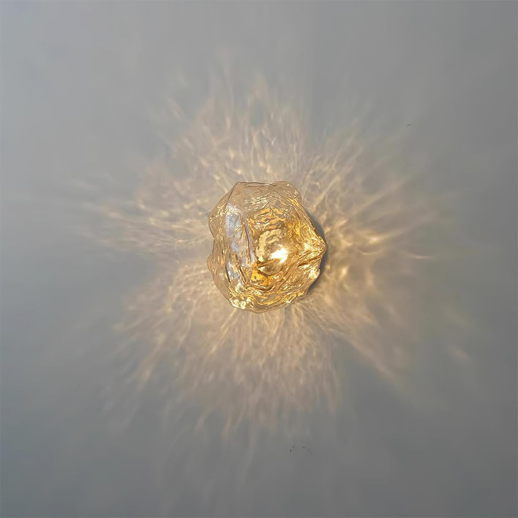 Gavli Applique Murale en Verre Ambre Texturé - Neutralighting