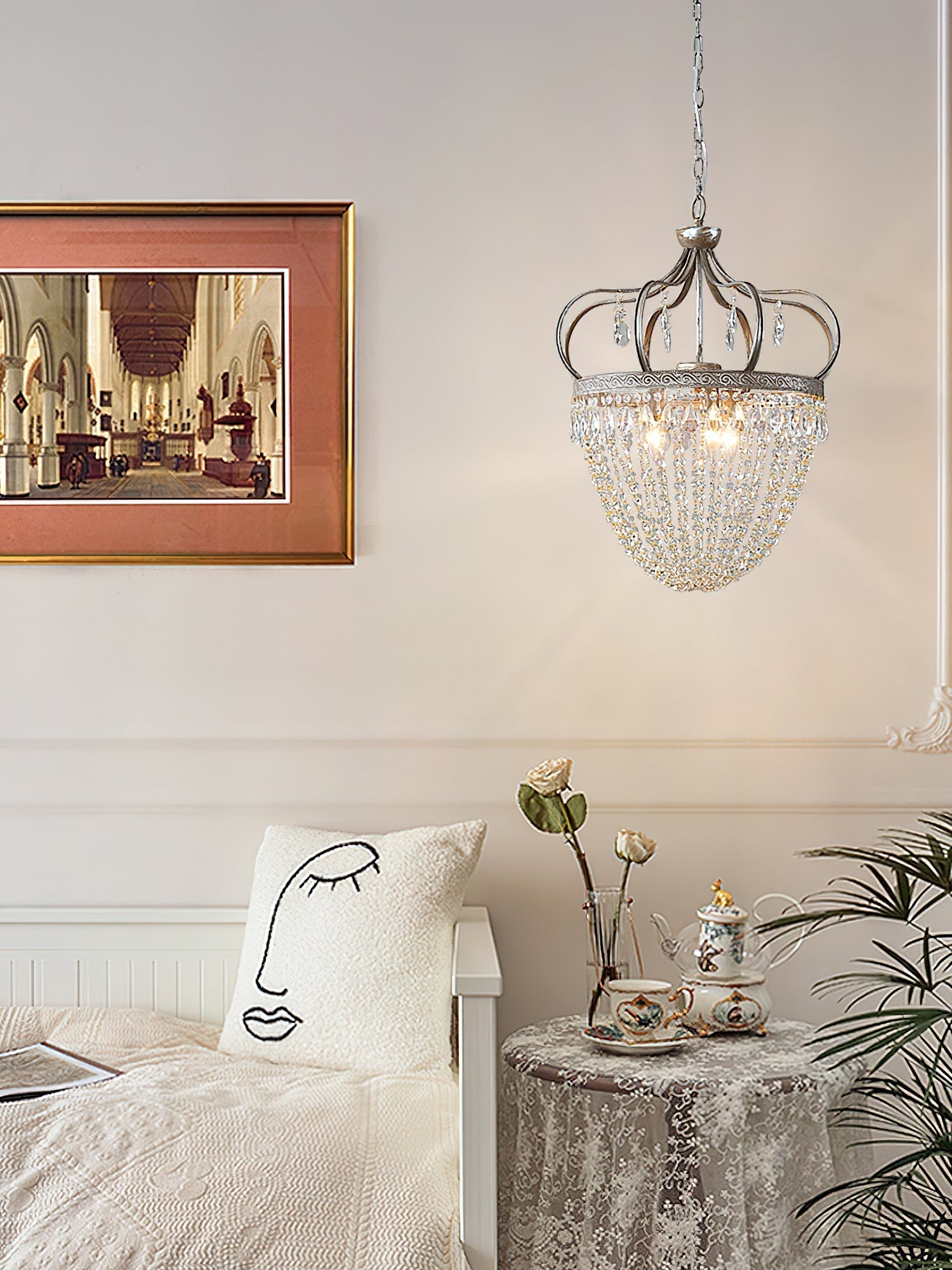 Abella Lustre Cristal Goutte de Larme - Neutralighting