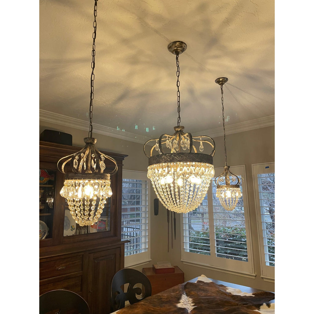Abella Lustre Cristal Goutte de Larme - Neutralighting