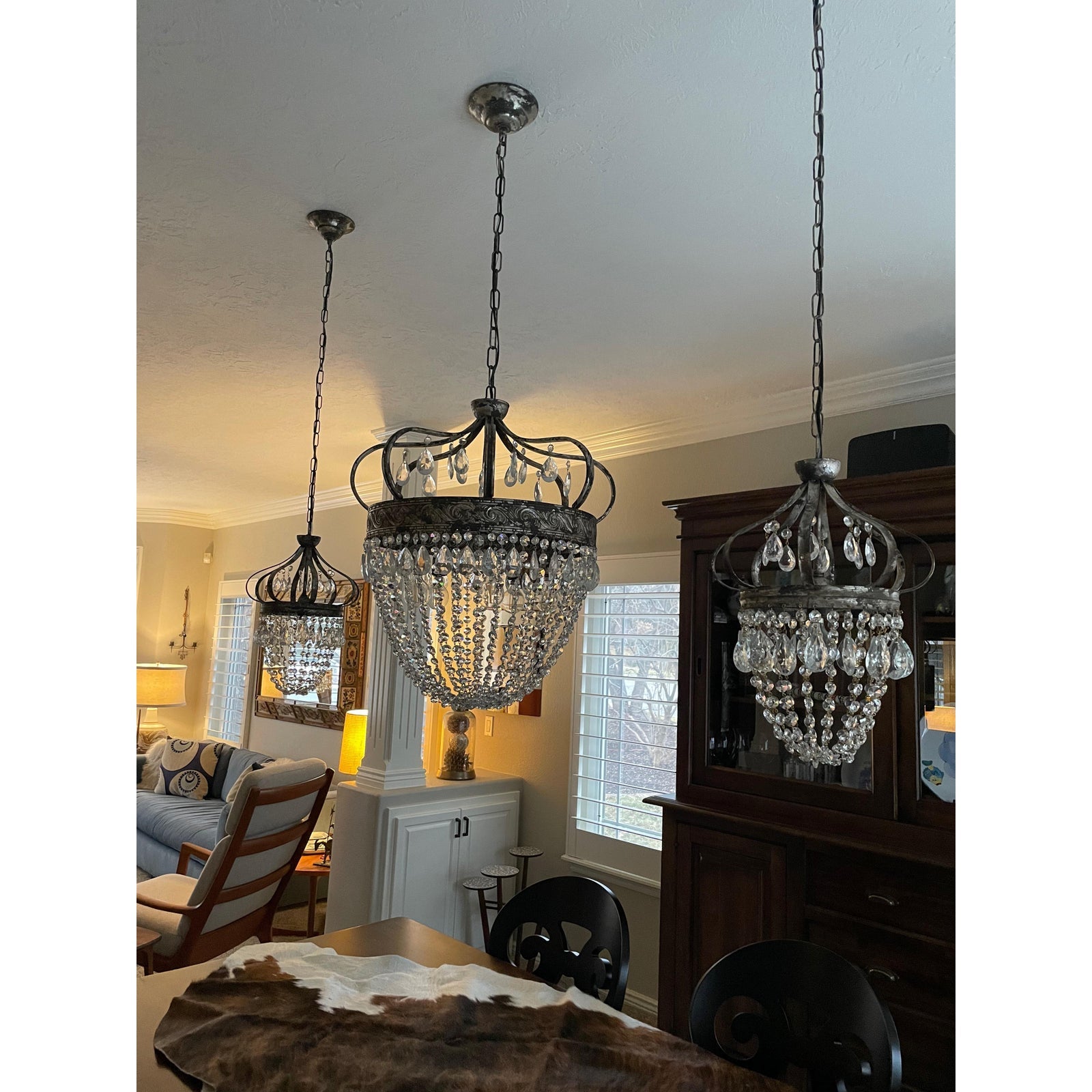 Abella Lustre Cristal Goutte de Larme - Neutralighting