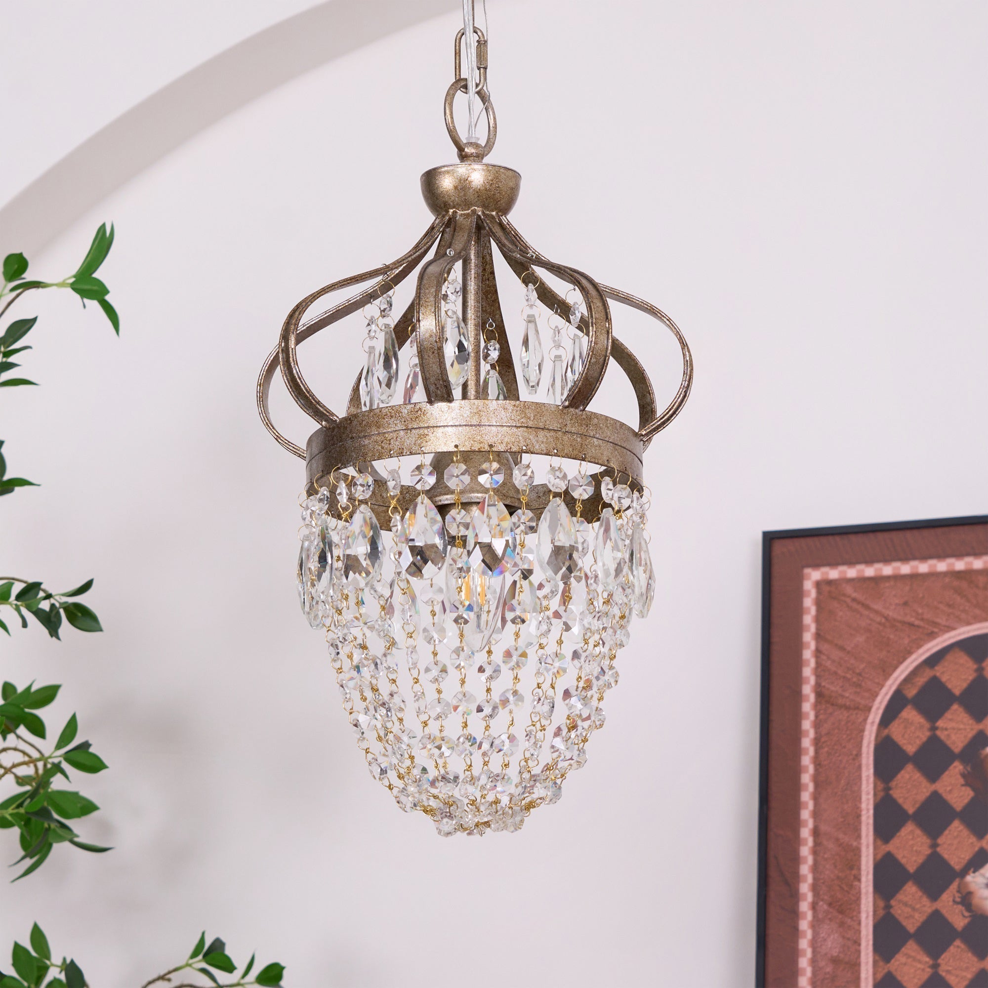 Abella Lustre Cristal Goutte de Larme - Neutralighting