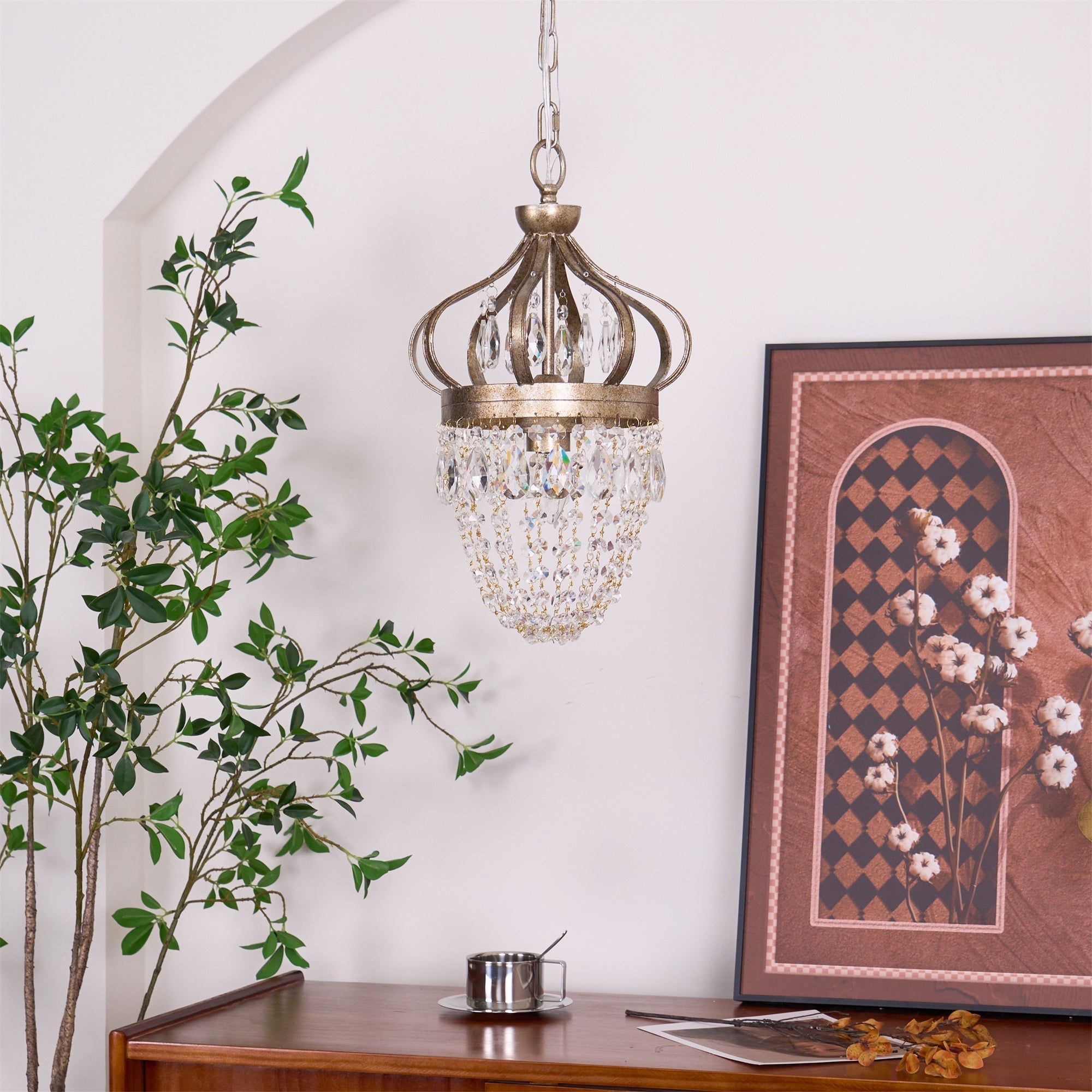 Abella Lustre Cristal Goutte de Larme - Neutralighting