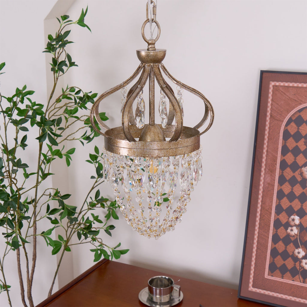 Abella Lustre Cristal Goutte de Larme - Neutralighting