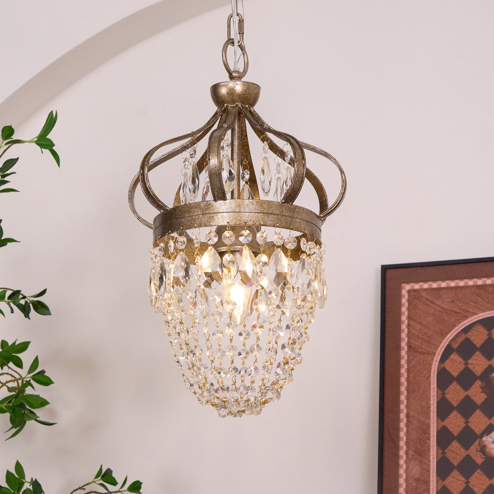 Abella Lustre Cristal Goutte de Larme - Neutralighting