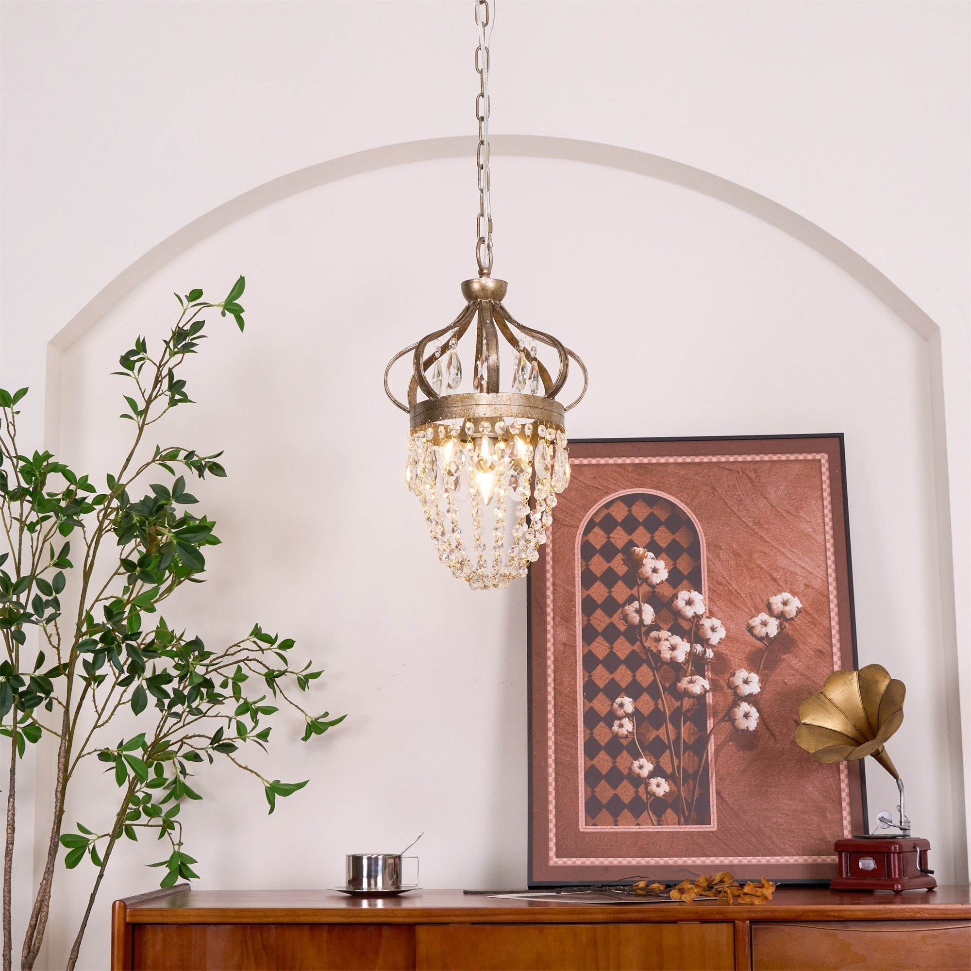 Abella Lustre Cristal Goutte de Larme - Neutralighting