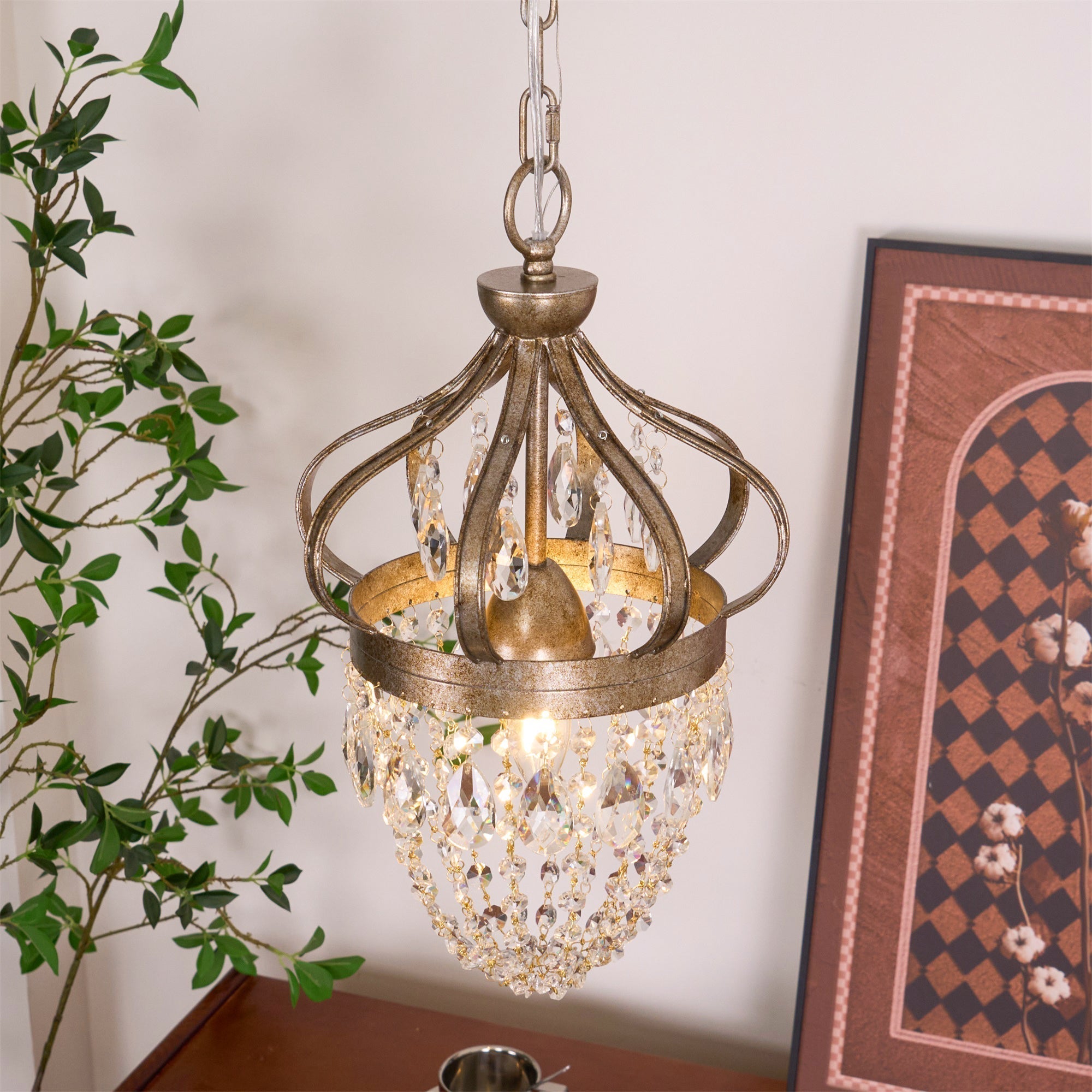 Abella Lustre Cristal Goutte de Larme - Neutralighting