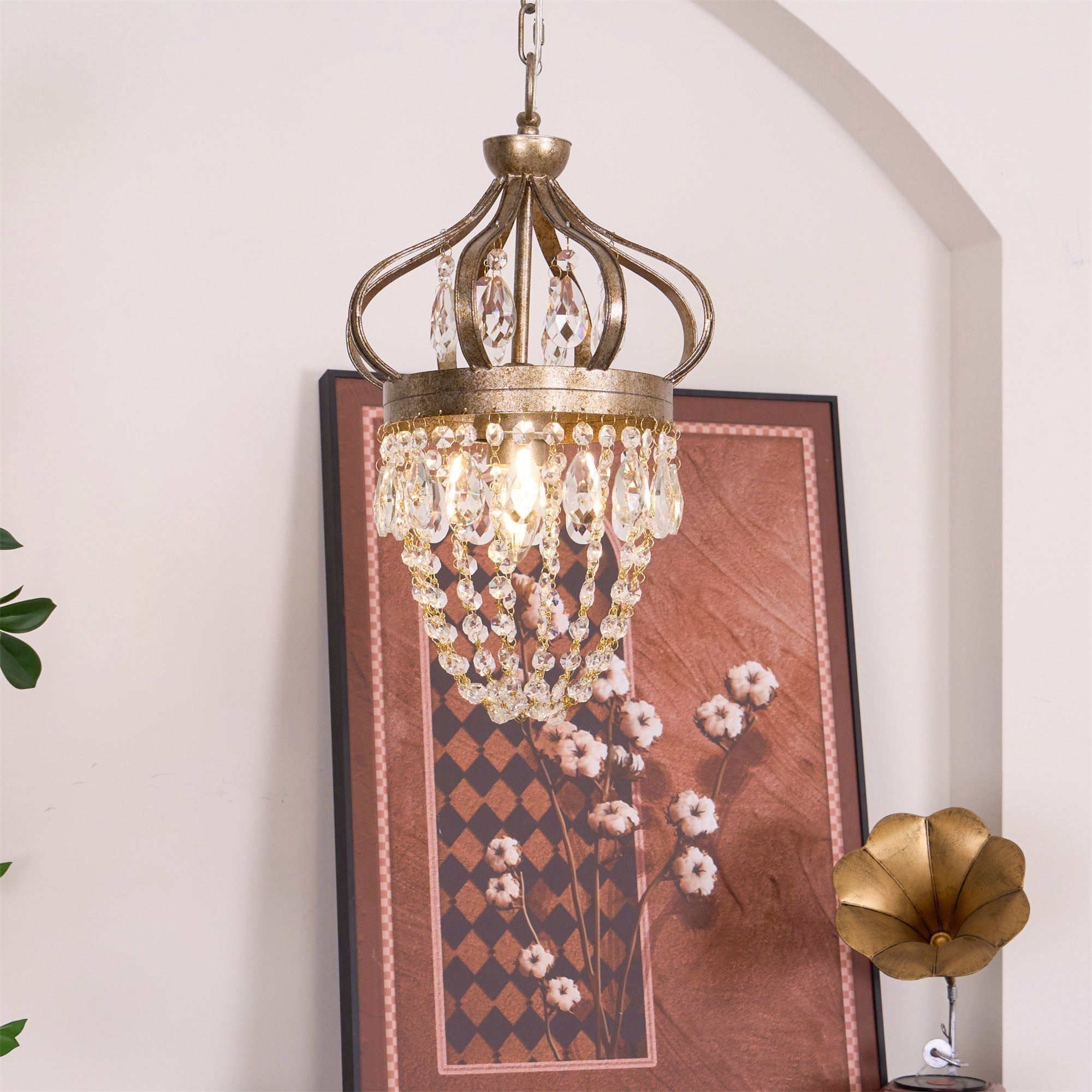 Abella Lustre Cristal Goutte de Larme - Neutralighting