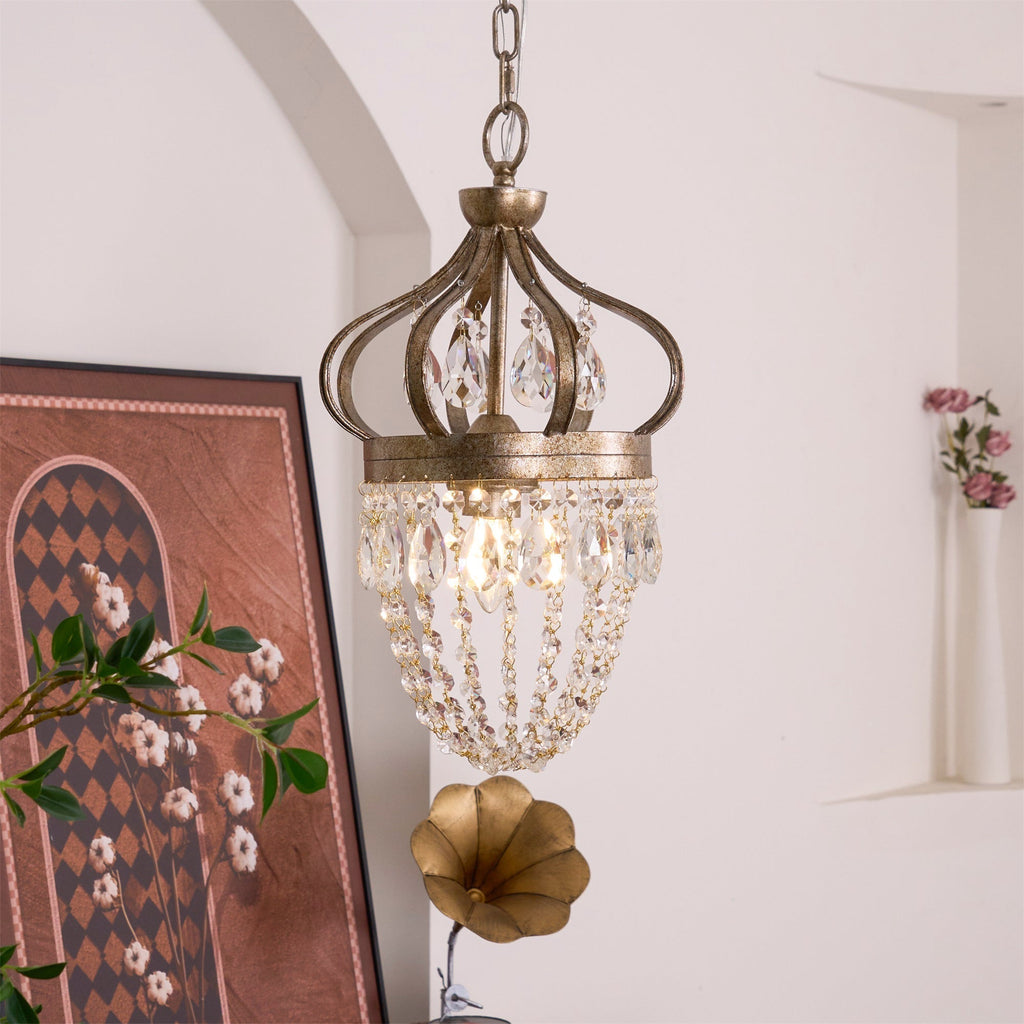 Abella Lustre Cristal Goutte de Larme - Neutralighting