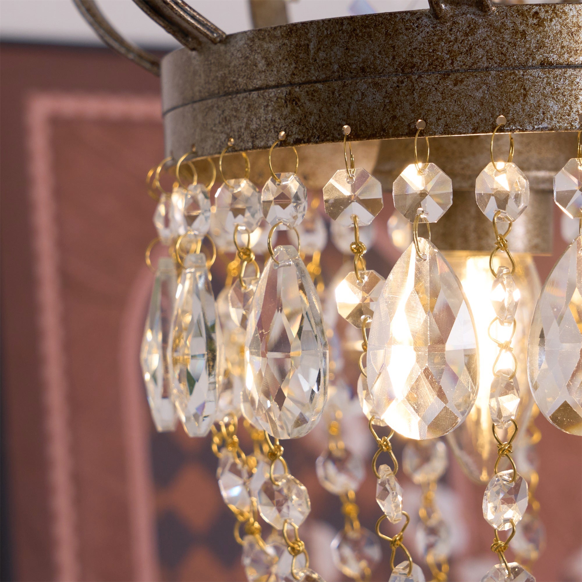 Abella Lustre Cristal Goutte de Larme - Neutralighting