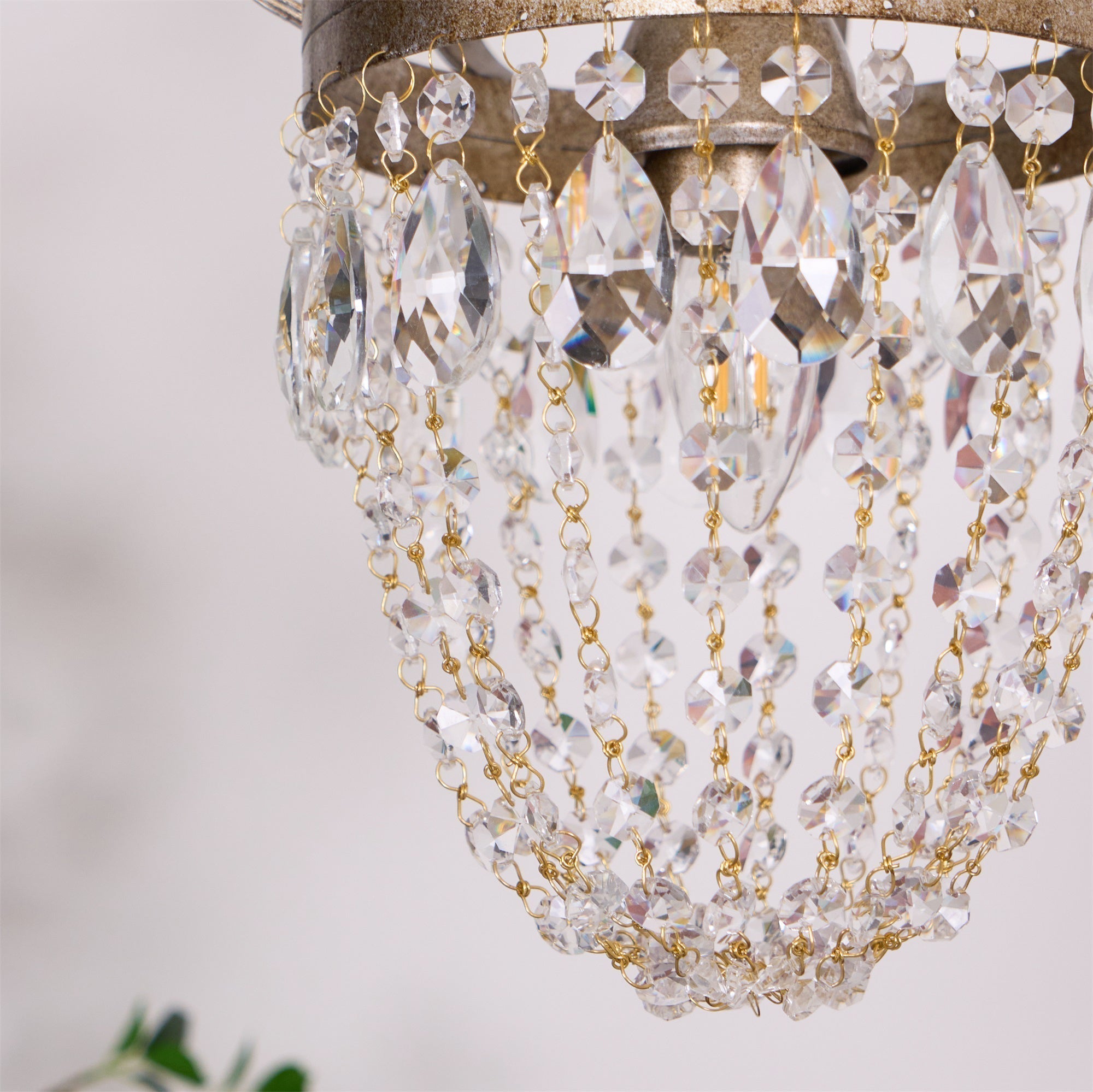 Abella Lustre Cristal Goutte de Larme - Neutralighting