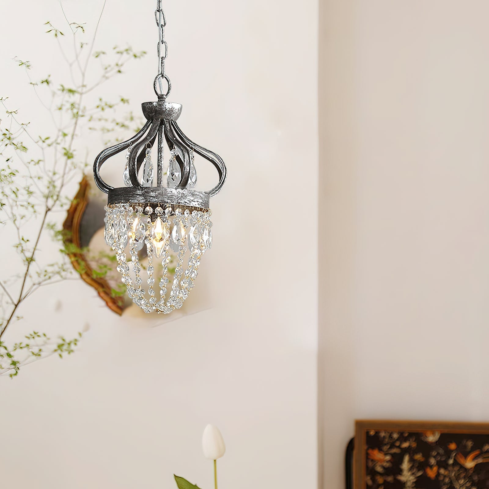 Abella Lustre Cristal Goutte de Larme - Neutralighting
