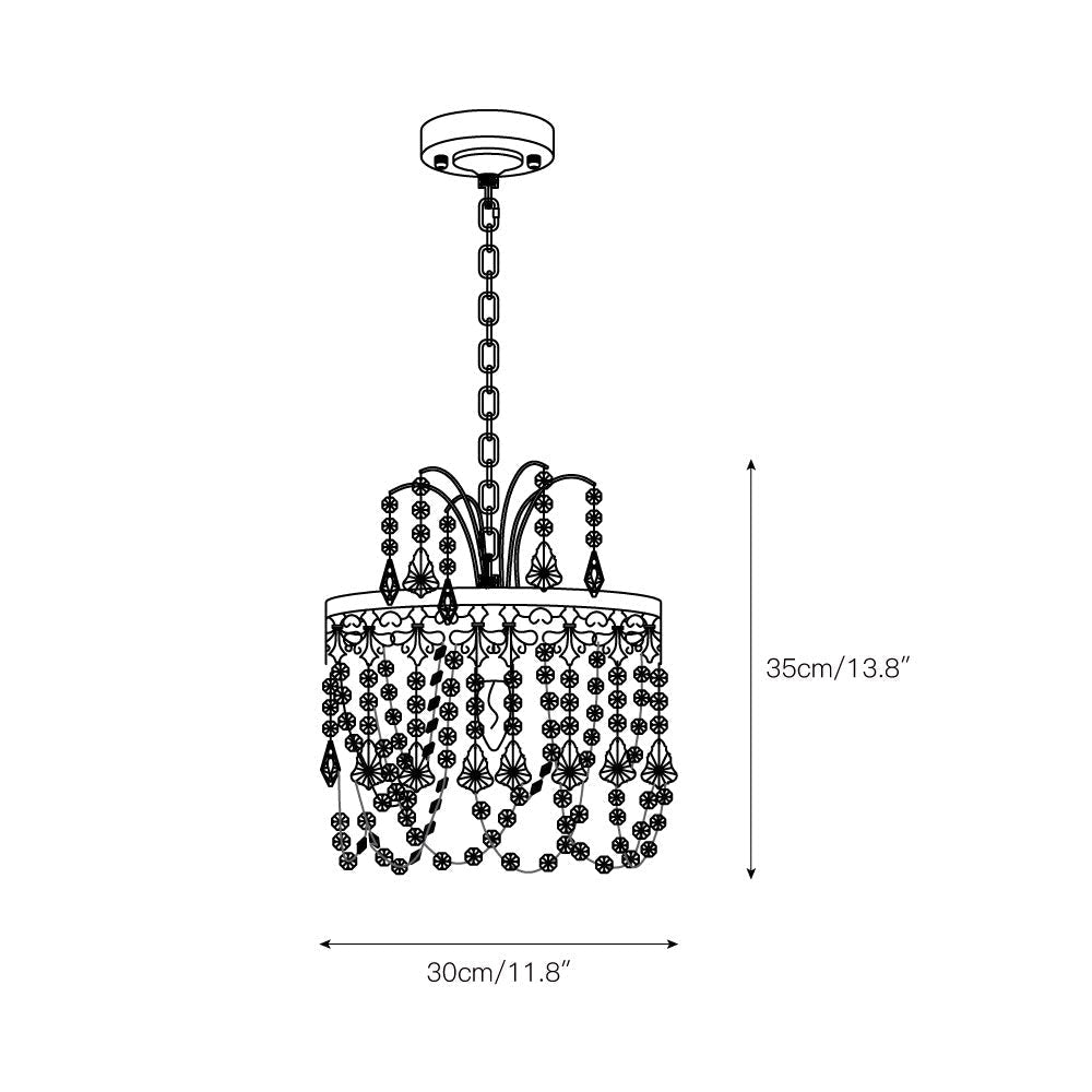 Ershaa Lustre Métal Cristal Luxe Postmoderne - Neutralighting