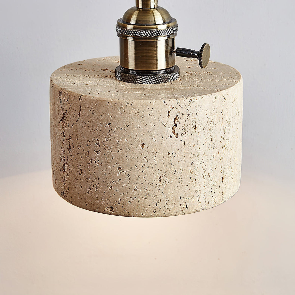 Sycaran Suspension Noyer Travertin Moderne - Neutralighting