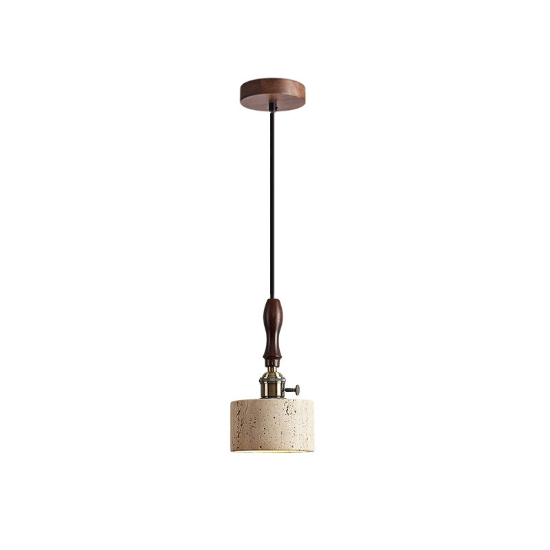 Sycaran Suspension Noyer Travertin Moderne - Neutralighting