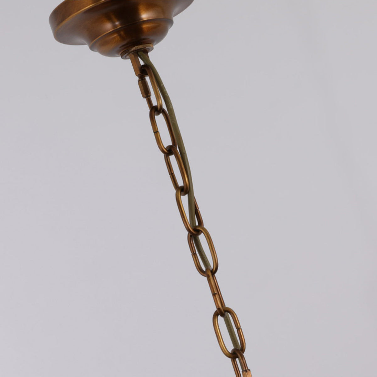 Ilsilis Lustre Métal Laiton Ambre Vintage Industriel - Neutralighting
