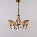 Ilsilis Lustre Métal Laiton Ambre Vintage Industriel - Neutralighting