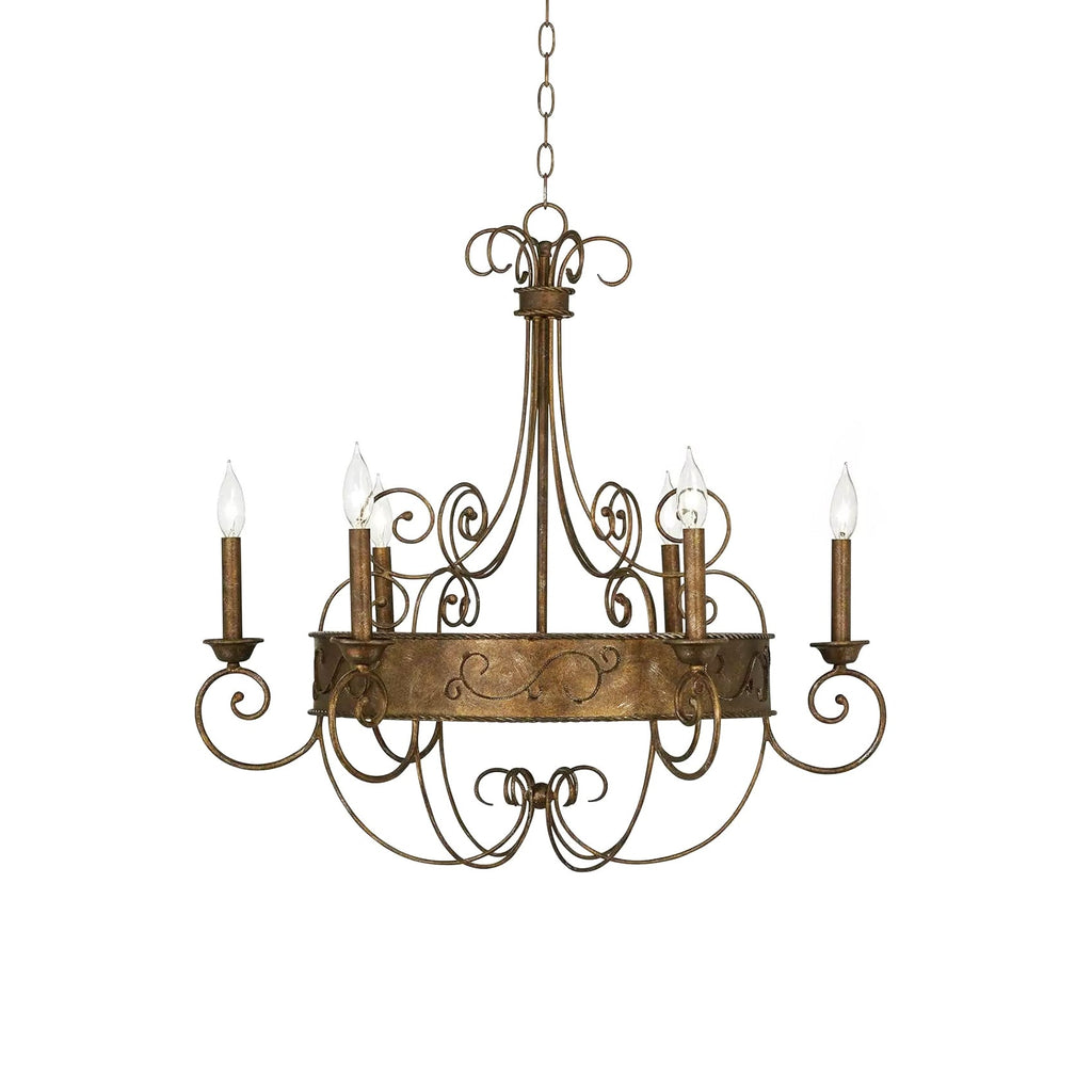 Itheira Lustre Métal Vintage Industriel Rouille Chandeliers - Neutralighting