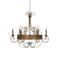 Itheira Lustre Métal Vintage Industriel Rouille Chandeliers - Neutralighting