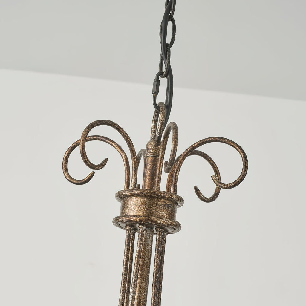 Itheira Lustre Métal Vintage Industriel Rouille Chandeliers - Neutralighting
