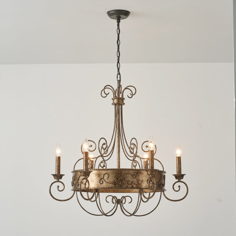 Itheira Lustre Métal Vintage Industriel Rouille Chandeliers - Neutralighting