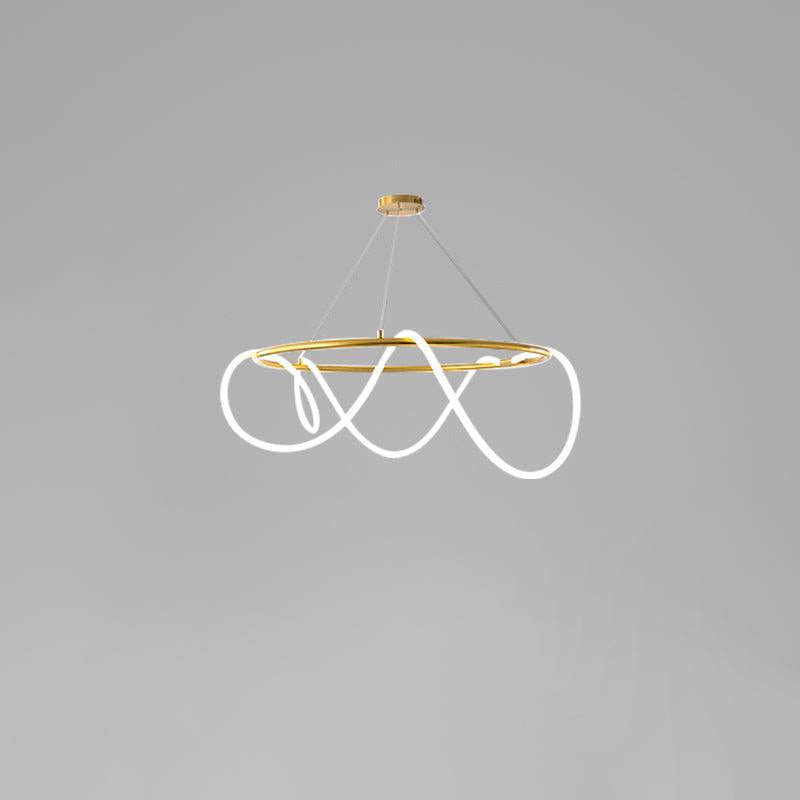 Lustra Chandelier Flexible Silicone Courbe Moderne Élégant - Neutralighting