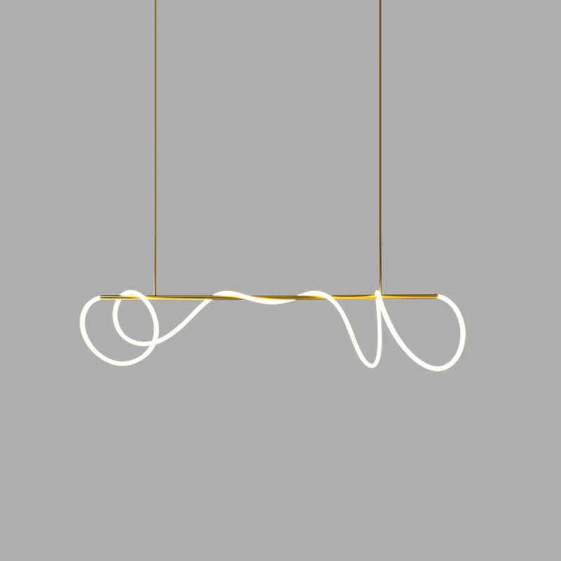 Lustra Chandelier Flexible Silicone Courbe Moderne Élégant - Neutralighting