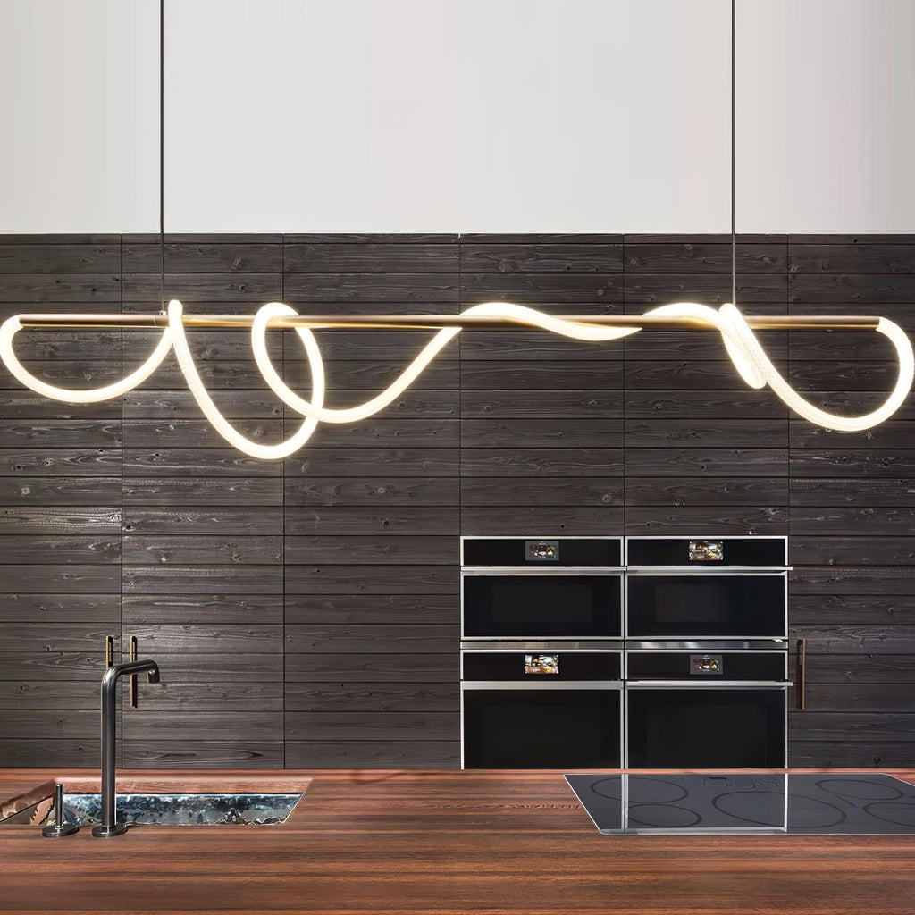 Lustra Chandelier Flexible Silicone Courbe Moderne Élégant - Neutralighting