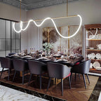 Lustra Chandelier Flexible Silicone Courbe Moderne Élégant - Neutralighting