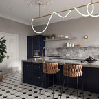 Lustra Chandelier Flexible Silicone Courbe Moderne Élégant - Neutralighting
