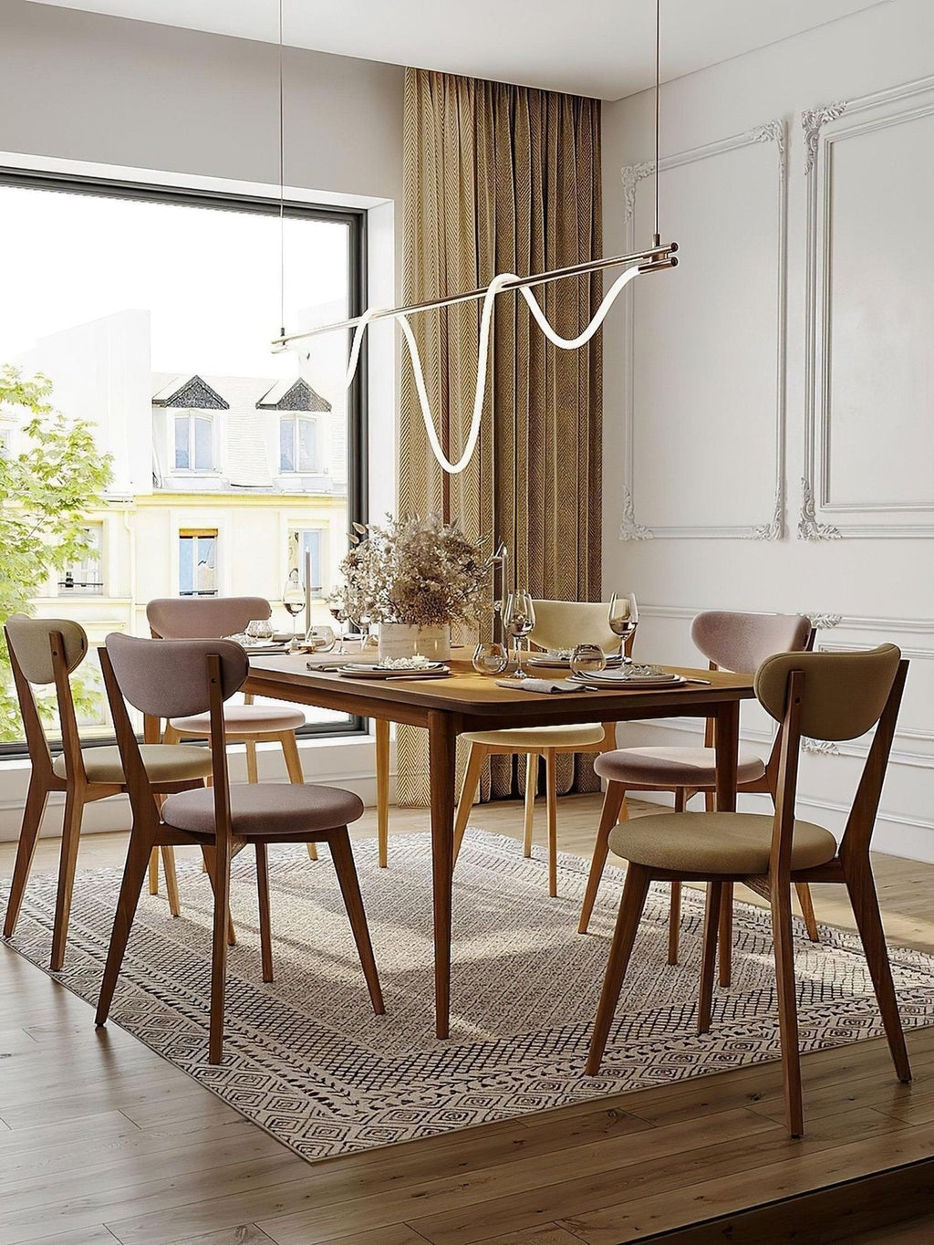 Lustra Chandelier Flexible Silicone Courbe Moderne Élégant - Neutralighting