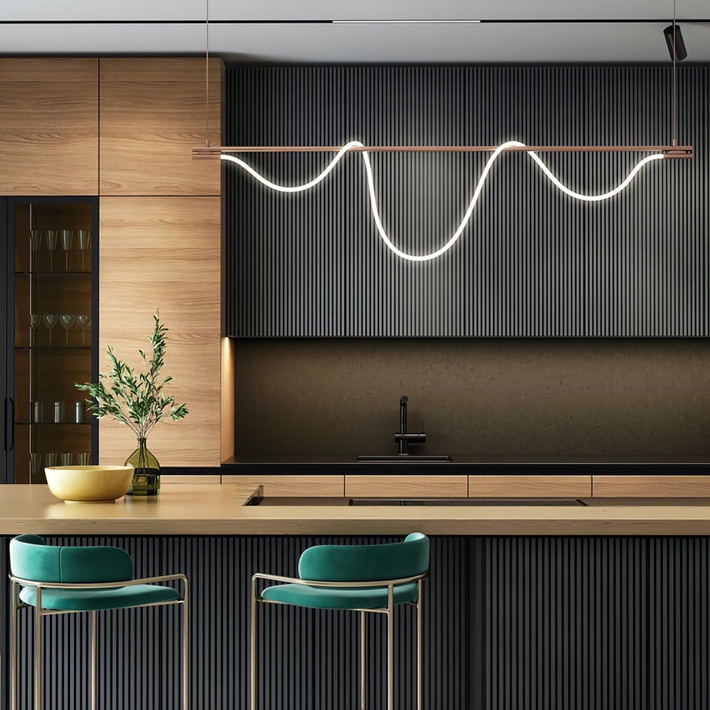 Lustra Chandelier Flexible Silicone Courbe Moderne Élégant - Neutralighting