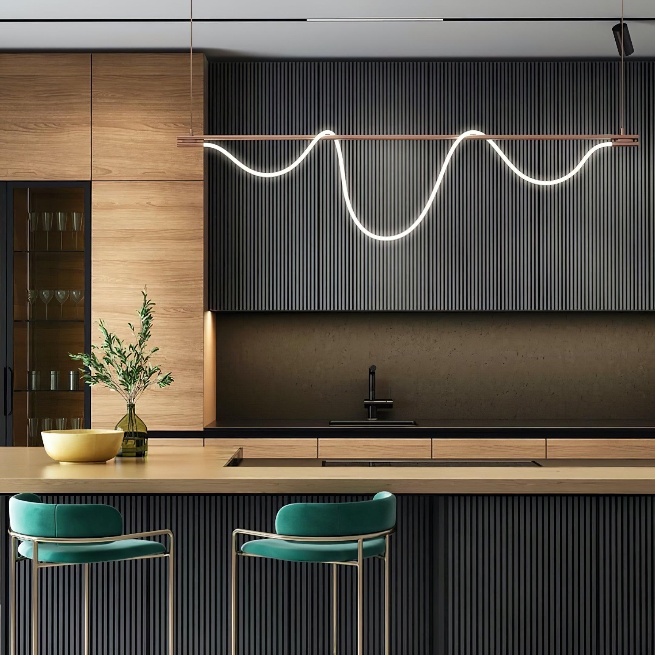 Lustra Chandelier Flexible Silicone Courbe Moderne Élégant - Neutralighting